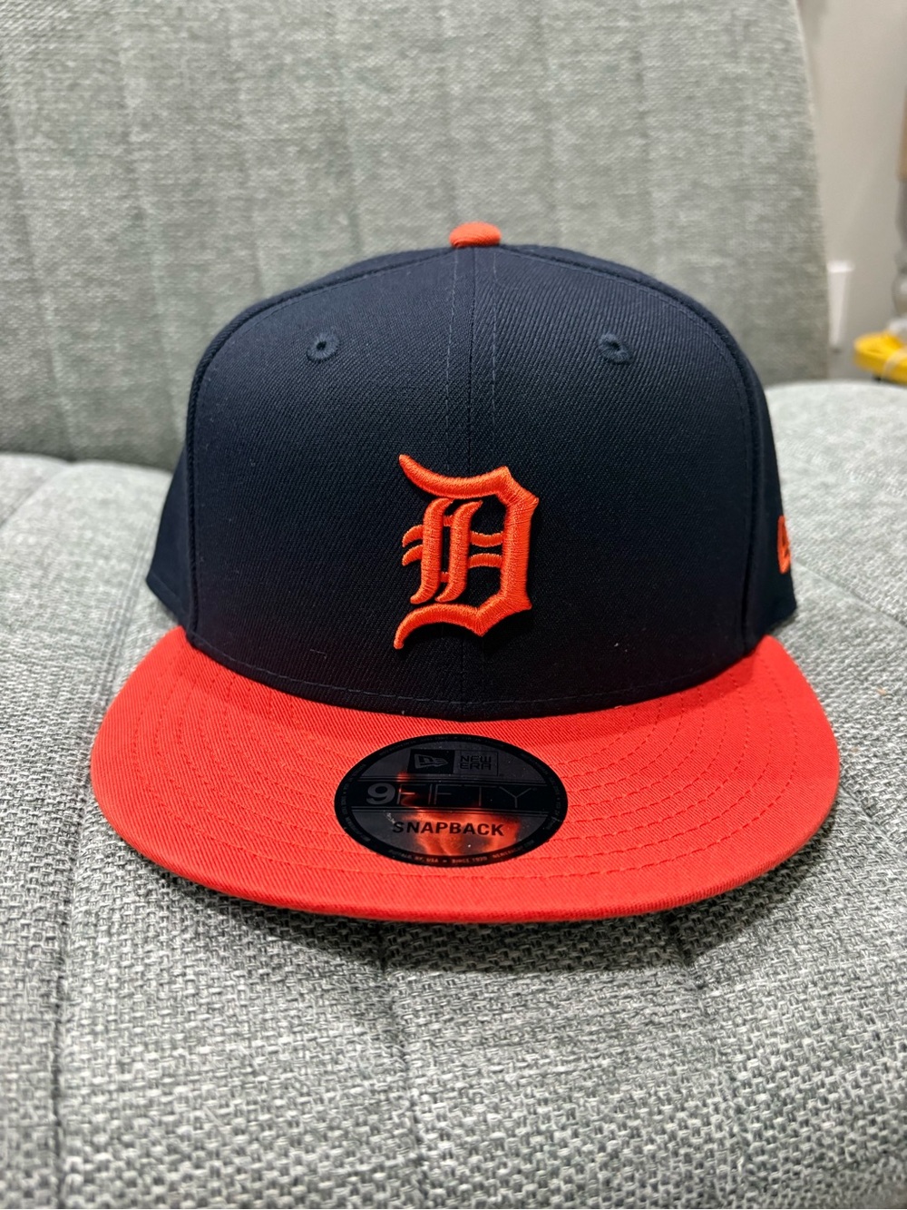 New Era Detroit Tigers Snapback Hat - Navy & Orange